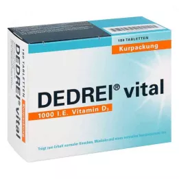 DEDREI vital tablet kür paketi, 180 adet