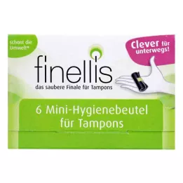 FINELLIS Hareket halindeyken tamponlar için mini hijyen çantası, 6 adet
