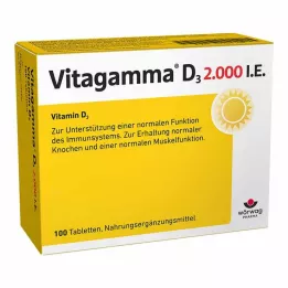 VITAGAMMA D3 2.000 I.U. Vitamin D3 NEM Tabletler, 100 adet
