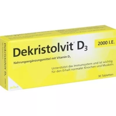 DEKRISTOLVIT D3 2.000 I.U. Tablet, 30 adet