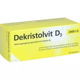 DEKRISTOLVIT D3 2.000 I.U. Tablet, 90 adet