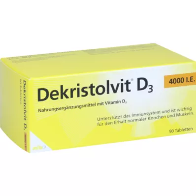 DEKRISTOLVIT D3 4.000 I.U. Tablet, 90 adet