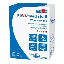 WUNDVERBAND steril 5x7 cm şeffaf, 50 adet