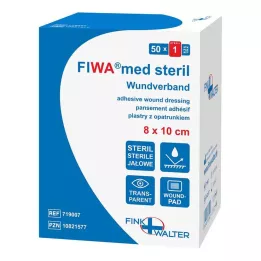 WUNDVERBAND steril 8x10 cm şeffaf, 50 adet