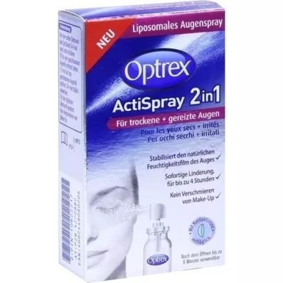 OPTREX Kuru+tahriş olmuş gözler için ActiSpray 2in1, 10 ml