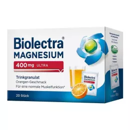 BIOLECTRA Magnezyum 400 mg ultra içme granülleri turuncu, 20 adet