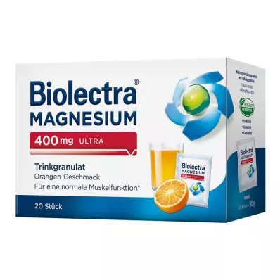 BIOLECTRA Magnezyum 400 mg ultra içme granülleri turuncu, 20 adet