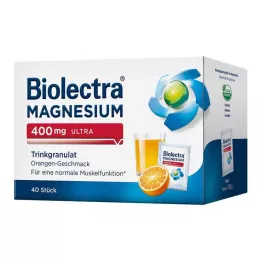 BIOLECTRA Magnezyum 400 mg ultra içme granülleri turuncu, 40 adet