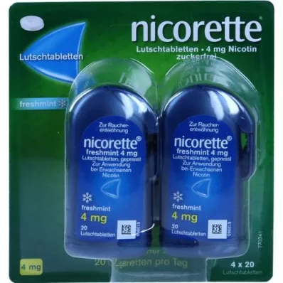 NICORETTE freshmint 4 mg pastil preslenmiş, 80 adet