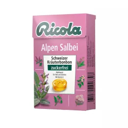 Alp adaçayı tatlılarından oluşan şekersiz Ricola kutusu, 50 gr