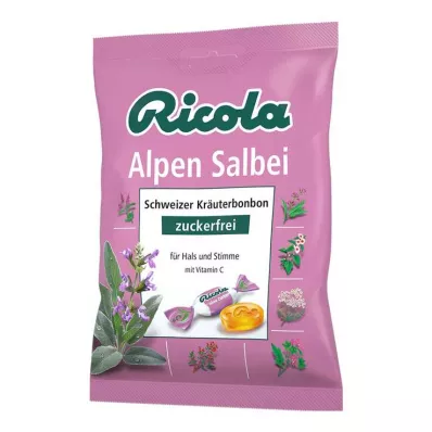 Ricola şekersiz Alp adaçayı tatlıları, 75 g Ricola şekersiz Alp adaçayı tatlıları, 75 g