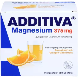 ADDITIVA Magnezyum 375 mg saşe portakal, 20 adet