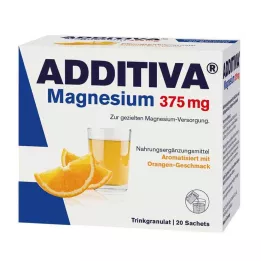 ADDITIVA Magnezyum 375 mg saşe portakal, 20 adet