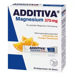 ADDITIVA Magnezyum 375 mg çubuk portakal, 20 adet