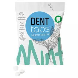 Denttabs diş macunu tabletleri stevia-nane florür içermez, 125 adet
