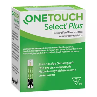 ONETOUCH Select® Plus test çubukları, 50 adet ONETOUCH Select® Plus test çubukları, 50 adet
