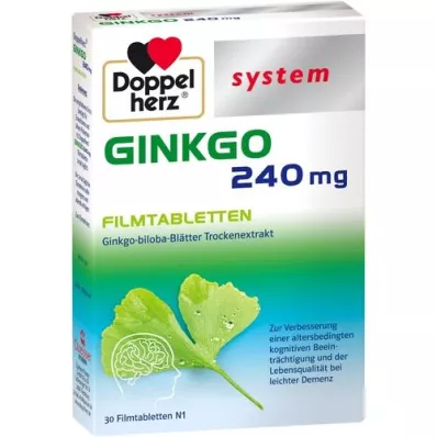 DOPPELHERZ Ginkgo 240 mg sistem film kaplı tabletler, 30 adet