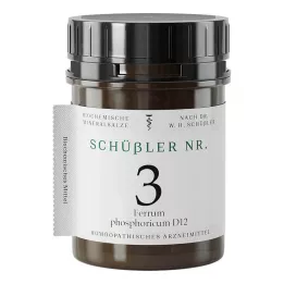 SCHÜSSLER No.3 Ferrum phosphoricum D 12 Tablet, 400 Kapsül