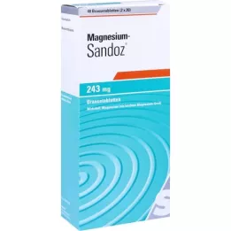 MAGNESIUM SANDOZ 243 mg efervesan tablet, 40 adet