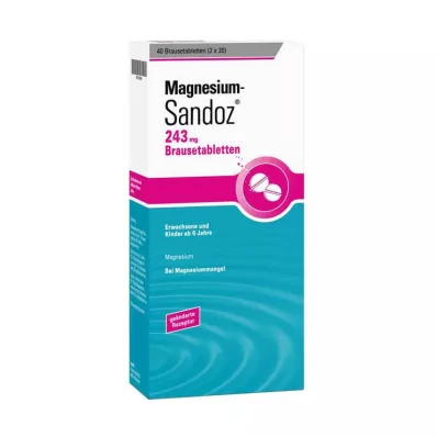 MAGNESIUM SANDOZ 243 mg efervesan tablet, 40 adet