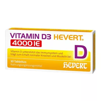 VITAMIN D3 HEVERT 4.000 I.U. tablet, 30 adet