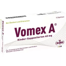 VOMEX A pediyatrik fitiller 40 mg, 5 adet
