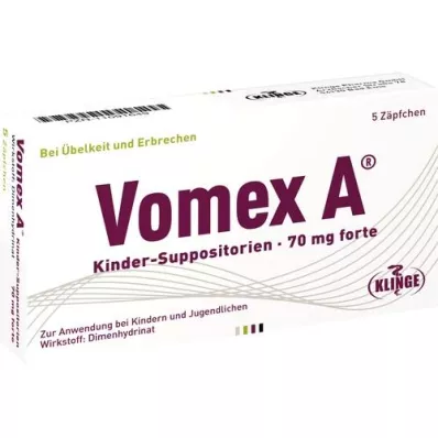 VOMEX Pediatrik fitiller 70 mg forte, 5 adet