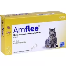 AMFLEE Kediler için 50 mg spot-on solüsyon, 3 adet