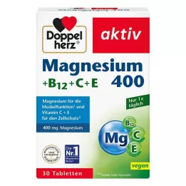 DOPPELHERZ Magnezyum 400+B12+C+E Tablet, 30 Kapsül