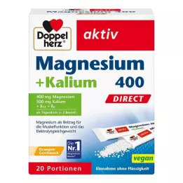 DOPPELHERZ Magnezyum+Potasyum DIRECT poşet, 20 adet