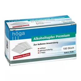 ALKOHOLTUPFER Premium 3x3 cm, 100 adet