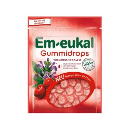 EM-EUKAL Şeker içeren yabani kiraz adaçayı sakızı damlası, 90 g