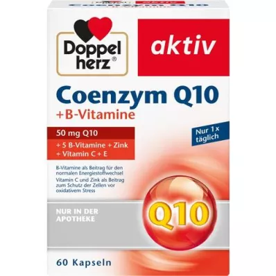 DOPPELHERZ Koenzim Q10+B vitamin kapsülleri, 60 adet