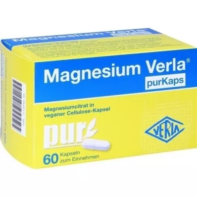 MAGNESIUM VERLA purKaps vegan oral kapsül, 60 Kapsül