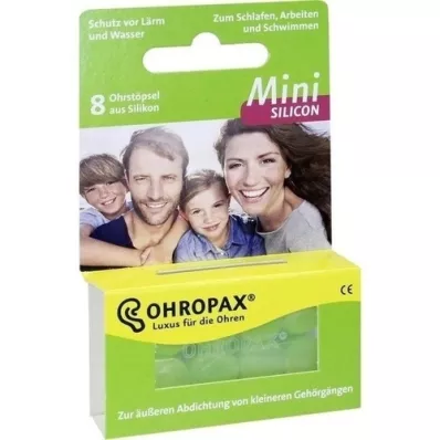 OHROPAX mini silikon kulak tıkacı, 8 adet