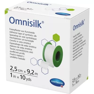 OMNISILK Sabitleme alçısı suni ipek 2,5 cmx9,2 m, 1 adet