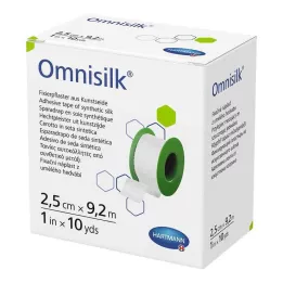 OMNISILK Sabitleme alçısı suni ipek 2,5 cmx9,2 m, 1 adet