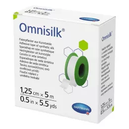 OMNISILK Sabitleme alçısı suni ipek 1,25 cmx5 m, 1 adet