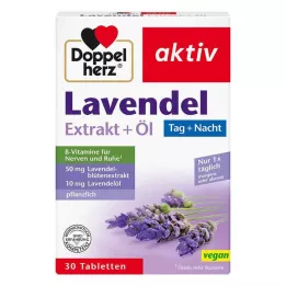 DOPPELHERZ Lavanta özü+yağı tabletleri, 30 adet