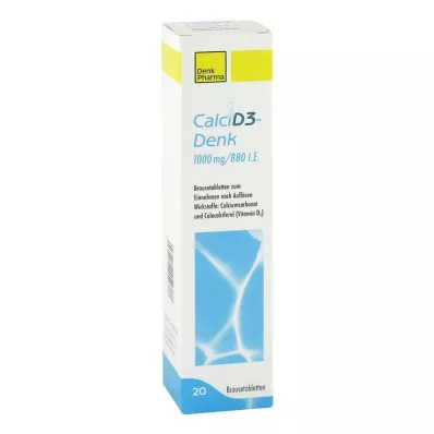 CALCI D3-Denk 1.000 mg/880 I.U. efervesan tablet, 20 adet