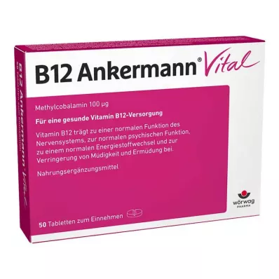 B12 ANKERMANN Vital Tablet, 50 Kapsül