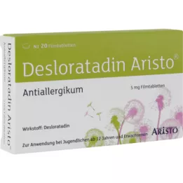 DESLORATADIN Aristo 5 mg film kaplı tablet, 20 adet