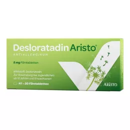 Desloratadin Aristo antialerjik 5 mg film kaplı tablet, 20 adet
