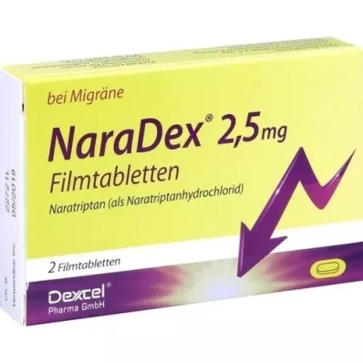 NARADEX 2,5 mg film kaplı tablet, 2 adet