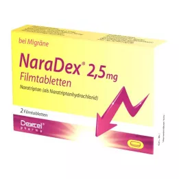NaraDex® 2,5 mg film kaplı tabletler, 2 tablet