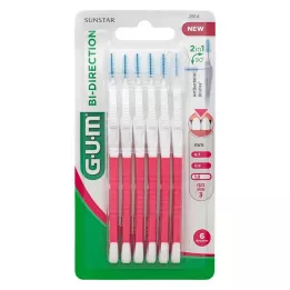 GUM Çift Yönlü arayüz fırçası 1,2 mm pembe, 6 adet