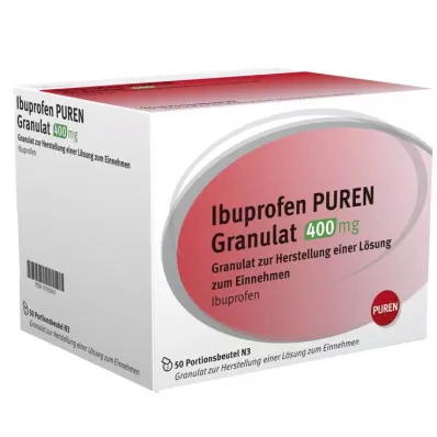 Ibuprofen Puren Granülleri 400 mg, oral çözelti hazırlamak için, 50 adet Ibuprofen Puren Granülleri 400 mg, oral çözelti hazırlamak için, 50 adet
