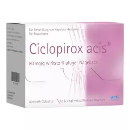 Siklopiroks asit 80 mg/g etken madde içeriği.Oje, 6g