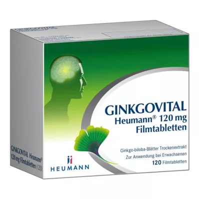 GINKGOVITAL Heumann 120 mg film kaplı tabletler, 120 tablet GINKGOVITAL Heumann 120 mg film kaplı tabletler, 120 tablet