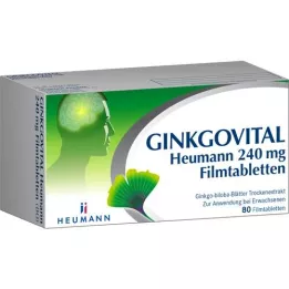 GINKGOVITAL Heumann 240 mg film kaplı tabletler, 80 adet